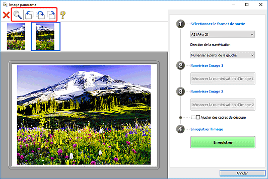 figure : fenêtre Image panorama